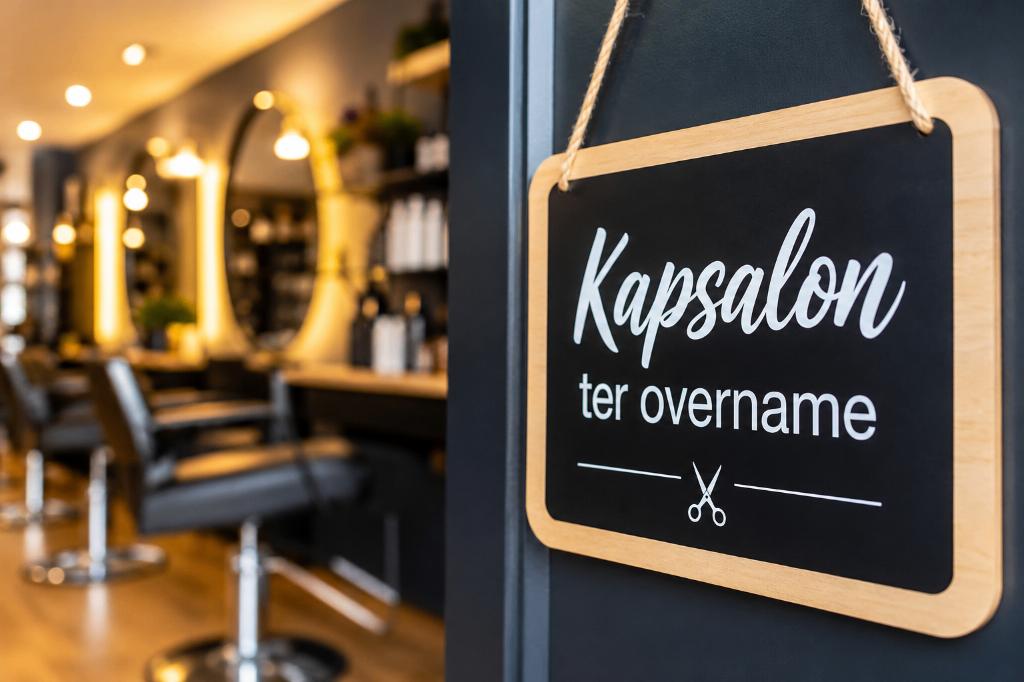 Kapsalon / ambulante kappersactiviteiten ter overname, Zakelijke goederen