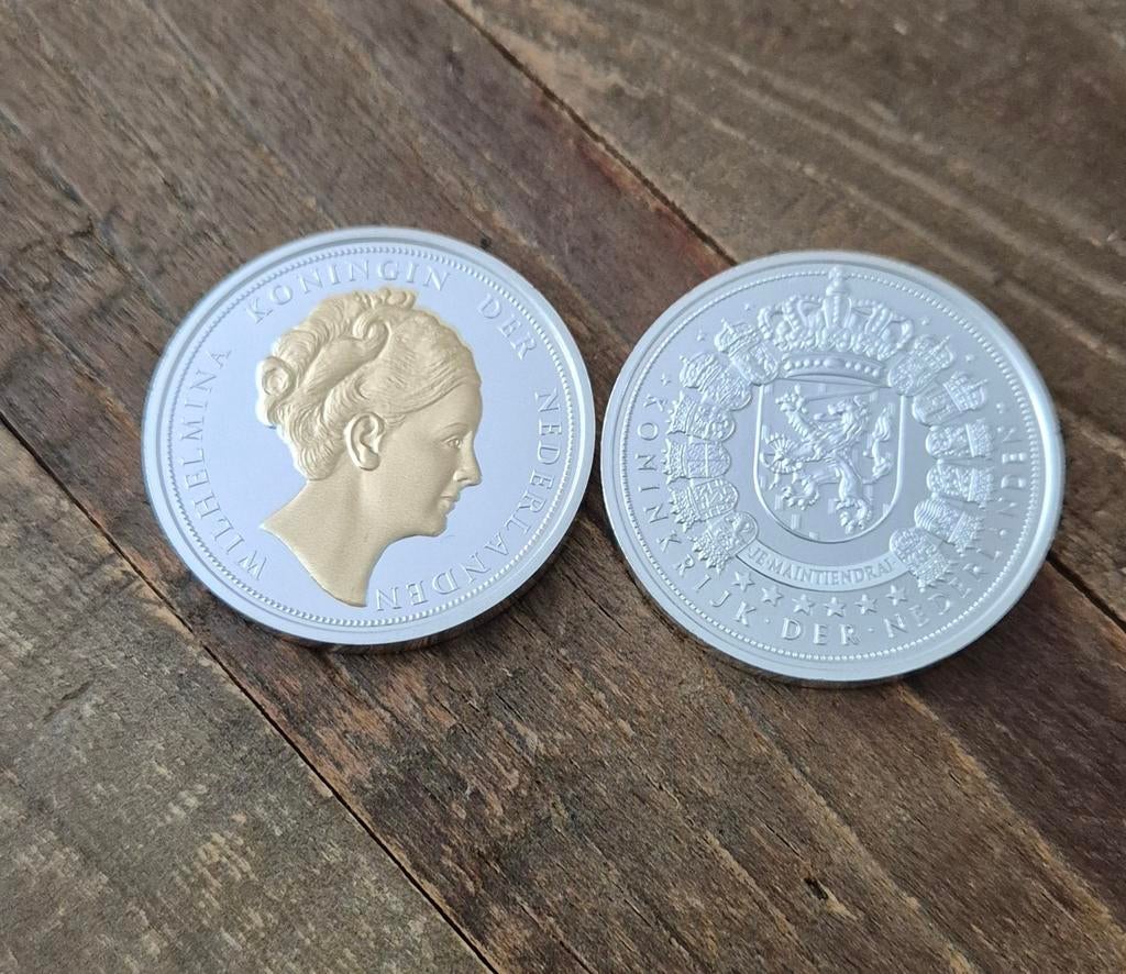 Munt/penning  koningin Wilhelmina, Postzegels en Munten, Munten | Nederland, Ophalen of Verzenden, Koningin Wilhelmina, Overige waardes