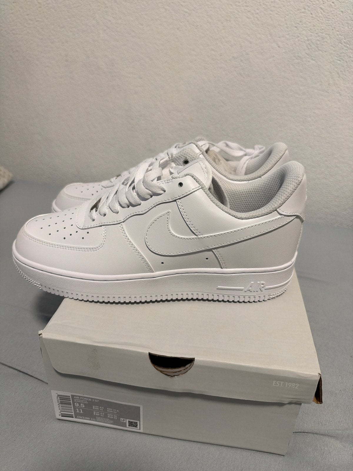 Nike Air Force 1 Sneakers Nieuw in Doos Maat 43 Heren, Verzenden, Nieuw, Wit, Sneakers of Gympen