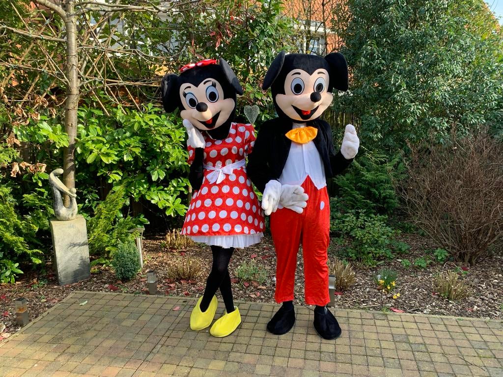 Mickey en Minnie Mouse Kostuum Set - Compleet, Ophalen of Verzenden, Zo goed als nieuw, Pak of Jurk