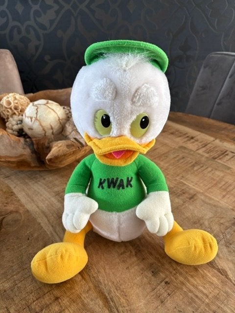 Vintage knuffel van Kwak uit Duck Tales, 1986, Verzamelen, Disney, Ophalen of Verzenden, Donald Duck, Zo goed als nieuw, Knuffel