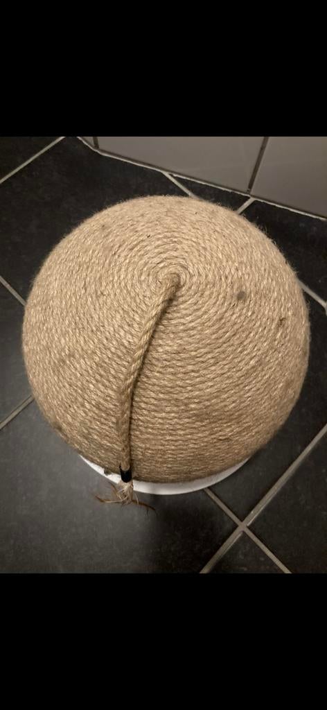 Krabpaal in ronde vorm voor kittens en katten, Ophalen, Zo goed als nieuw, Krabpaal