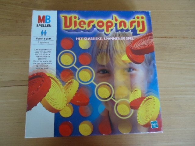 Vier op 'n Rij, Hobby en Vrije tijd, Gezelschapsspellen | Bordspellen, Een of twee spelers, Ophalen of Verzenden, Gebruikt