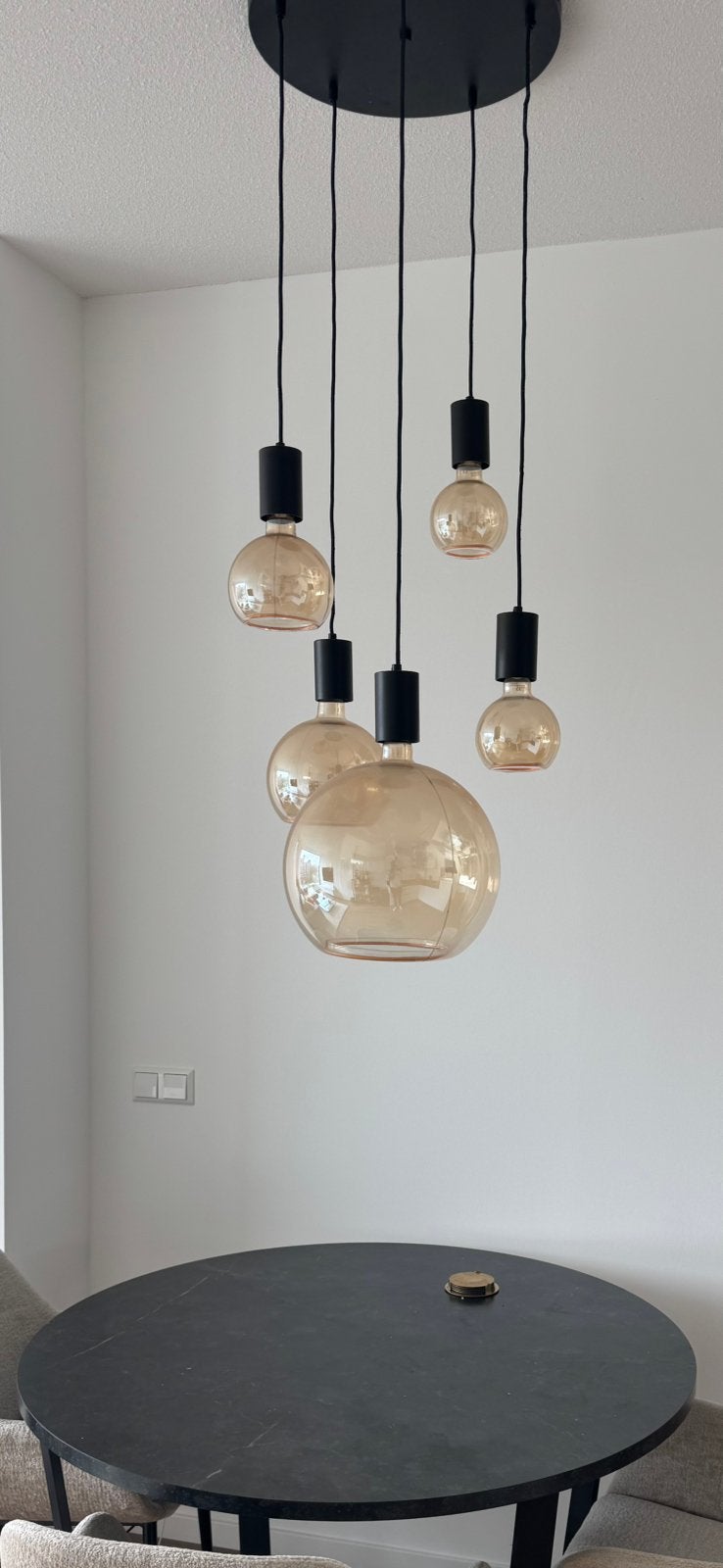 Design hanglamp cluster | Segula Floating Globe |, Ophalen, Zo goed als nieuw, Glas
