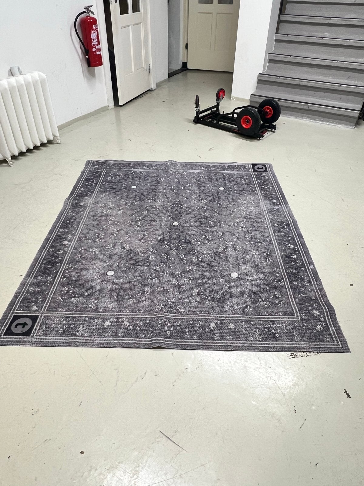 Thomann drumkleed - Drumtapijt, Gebruikt, 150 tot 200 cm, Ophalen of Verzenden, Grijs