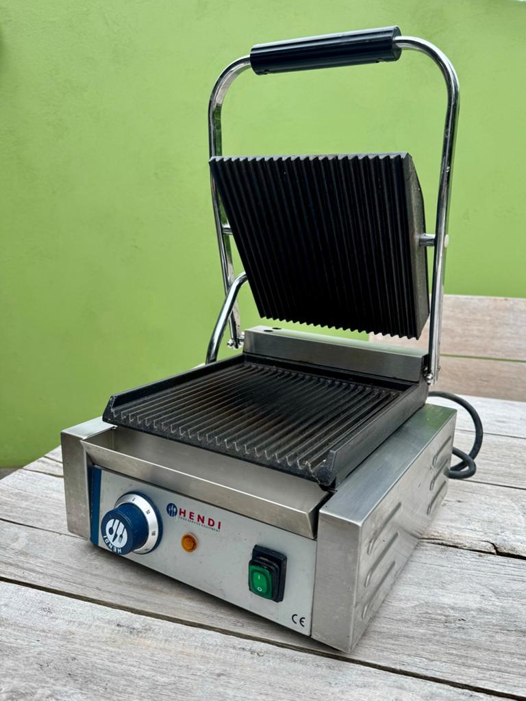 Hendii contact/panini/tosti grill– 1800W | horeca kwaliteit, Ophalen of Verzenden, Gebruikt