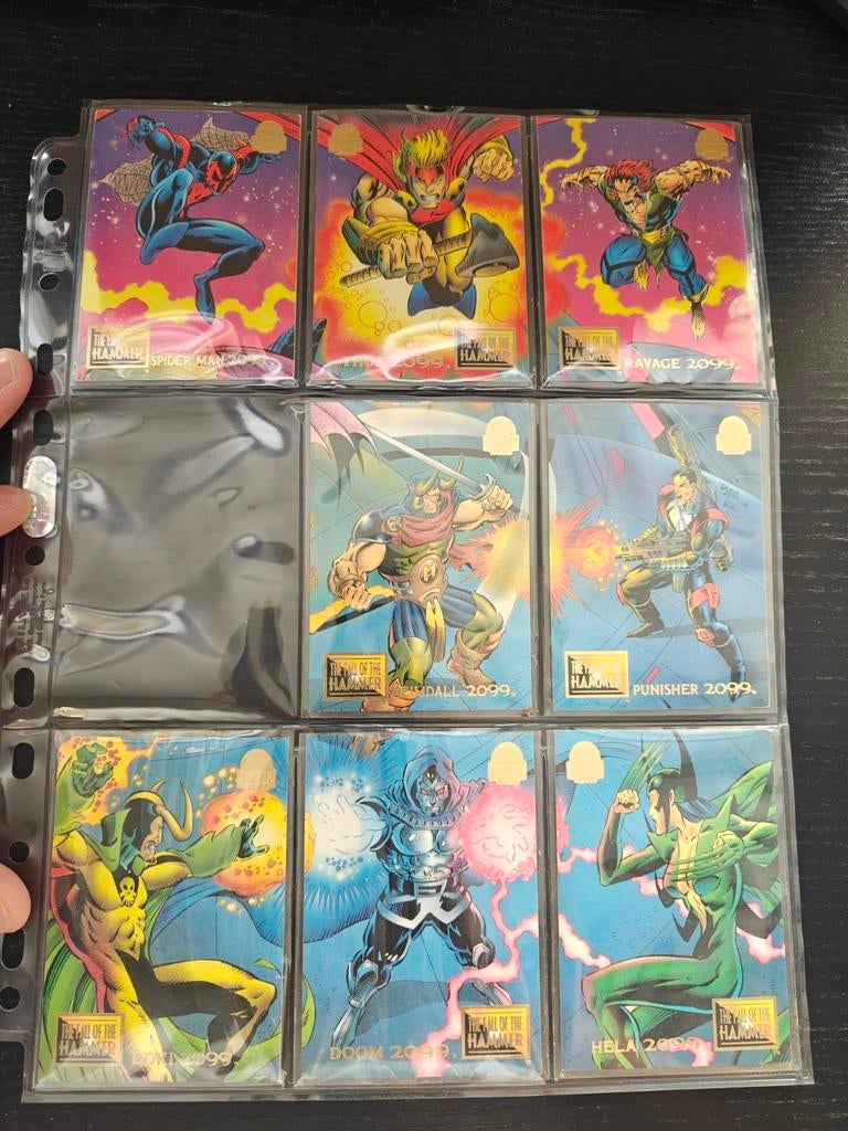 1994 Marvel Universe "The Fall of the Hammer", Ophalen of Verzenden, Gebruikt, Meerdere kaarten