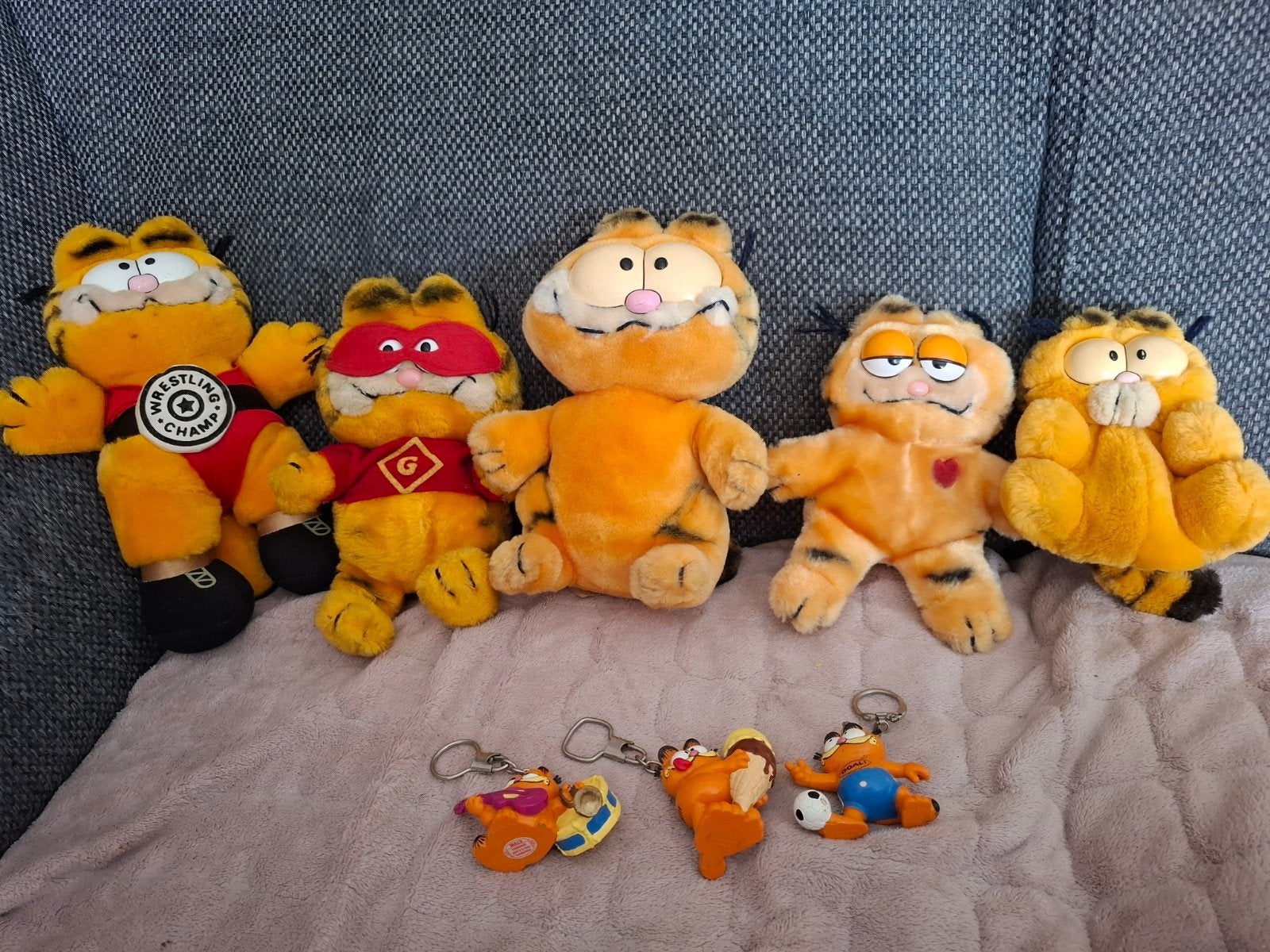 Garfield Knuffels en Sleutelhangers - Vintage Collectie, Ophalen, Gebruikt