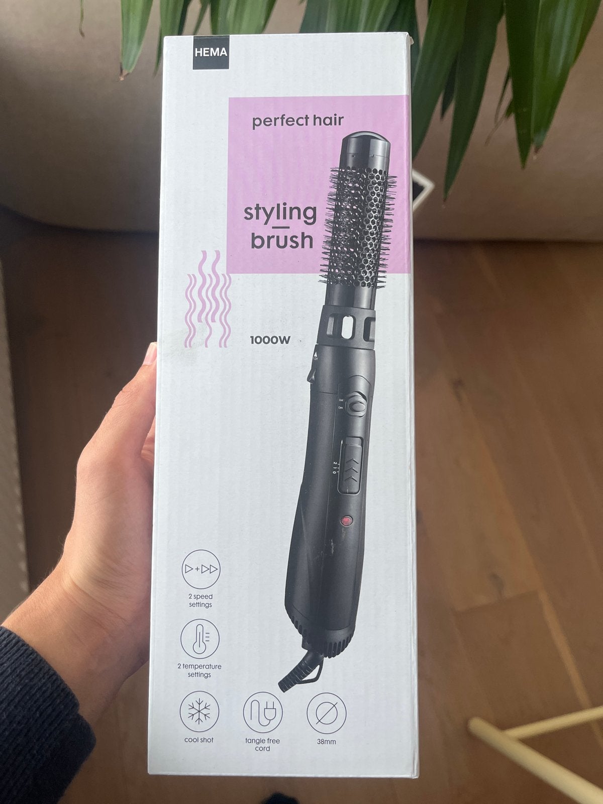 HEMA Perfect Hair Styling Brush 1000W, Ophalen, Zo goed als nieuw, Haarverzorging