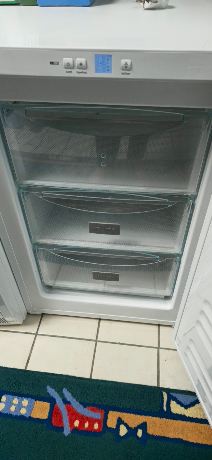Liebherr vrieskast met 3 laden, Witgoed en Apparatuur, Minder dan 60 cm, Zo goed als nieuw, Vrijstaand, Ophalen