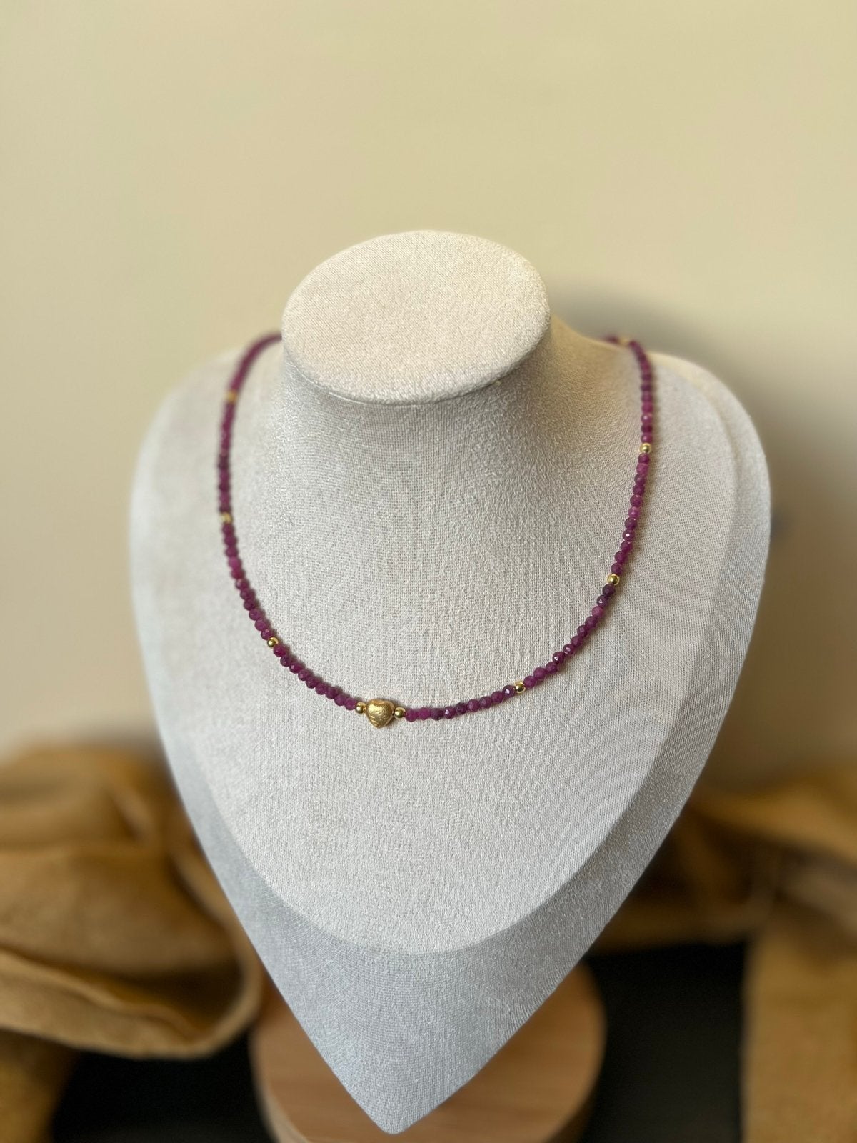 Robijn zilver geluk beschermt liefde passie powerful TIP, Sieraden, Tassen en Uiterlijk, Kettingen, Magnolia11, Nieuw, Ophalen of Verzenden