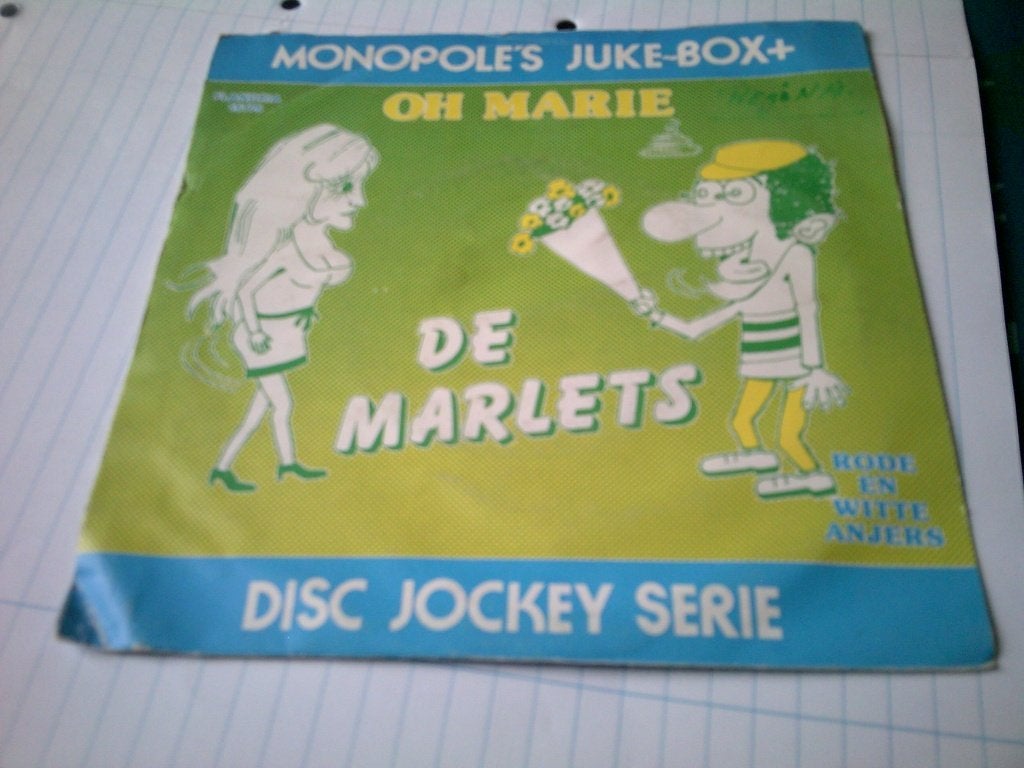DE MARLETS OH MARIE - RODE EN WITTE ANJERS, 7 inch, 1980 - 1989, Ophalen of Verzenden, Levenslied of Smartlap