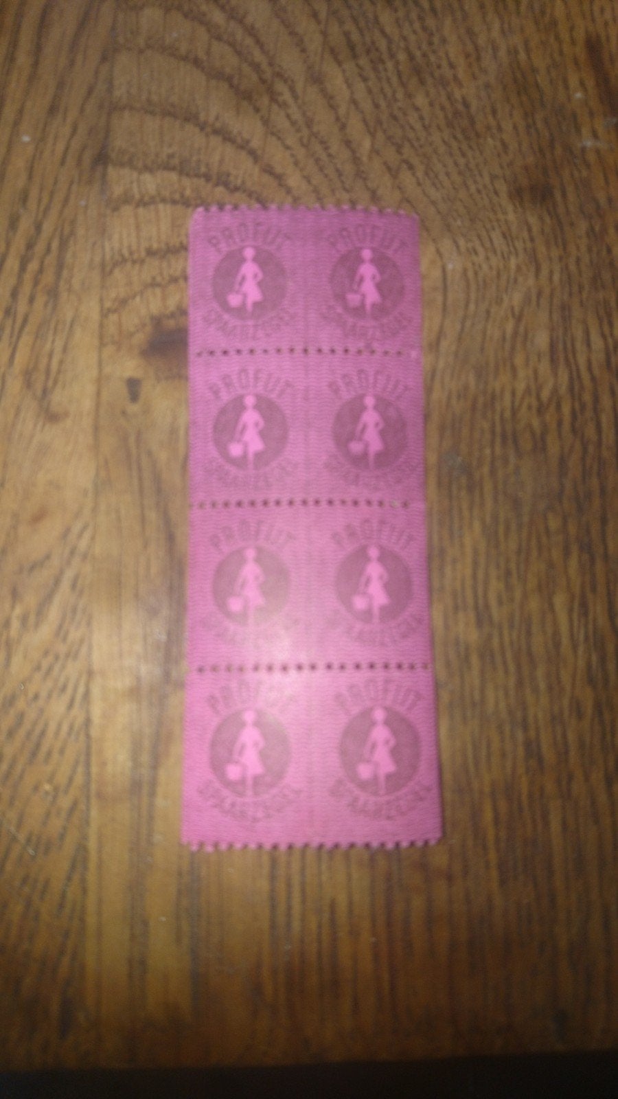 Vintage Profiut Spaarzegels (8 stuks), Verzamelen, Ophalen, Zo goed als nieuw