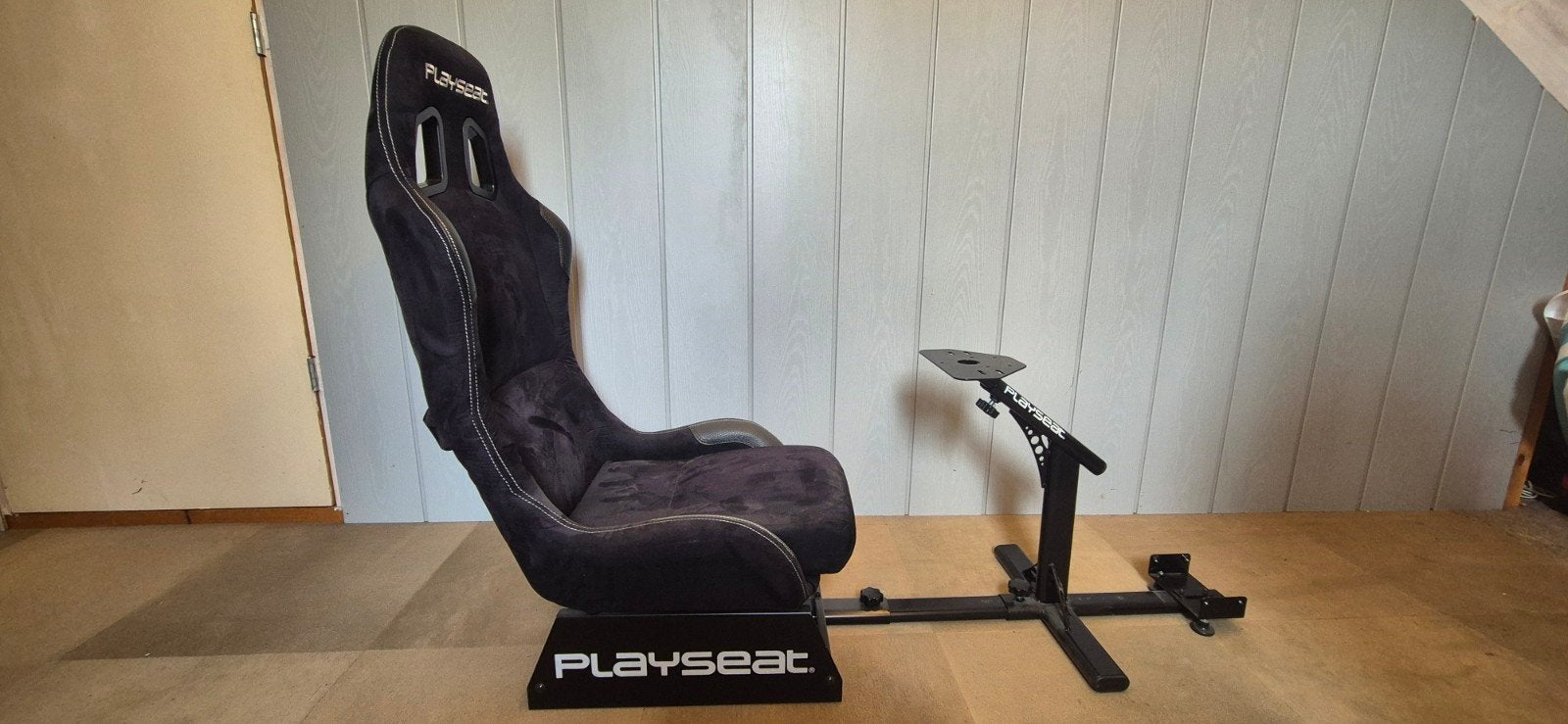Playseat Evolution Alcantara racestoel met stuurstandaard, Ophalen, Overige merken, Zo goed als nieuw
