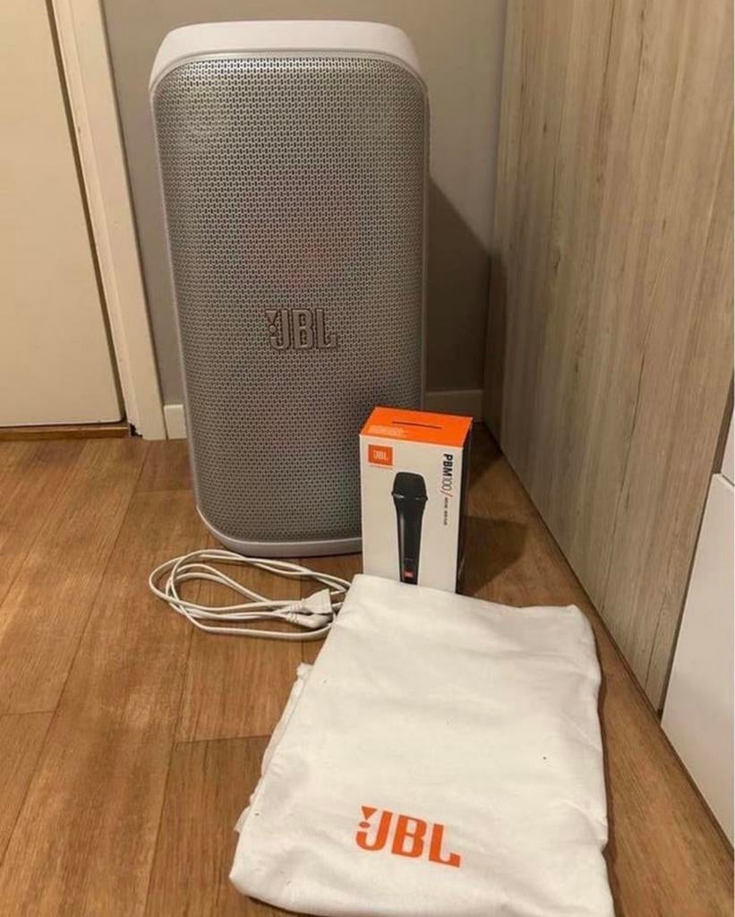 Nieuwe JBL Partybox 120 Wit + Hoes & Microfoon, Audio, Tv en Foto, Luidsprekers, JBL, Overige typen, Nieuw, Ophalen of Verzenden