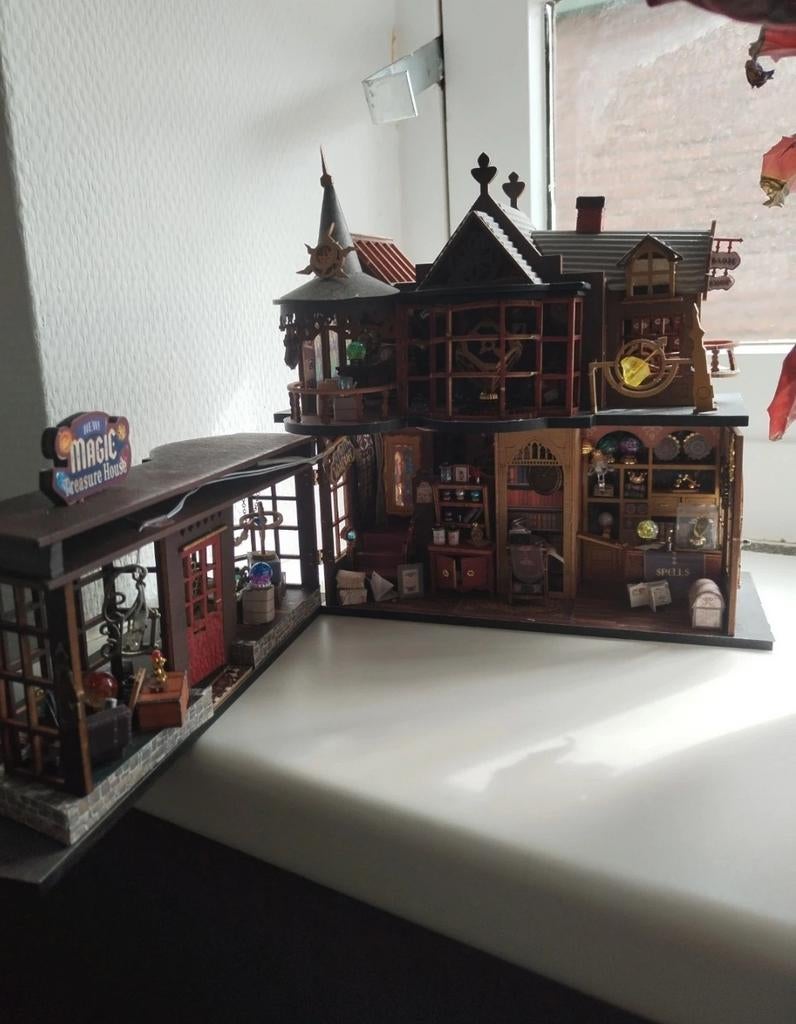 DIY Miniatuur Bouwset: Magische Bibliotheek, Ophalen of Verzenden, Groter dan 1:32, Overige merken