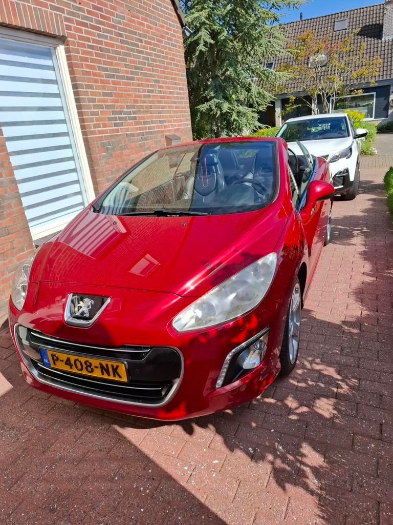 Peugeot 308 1.6 THP CC AUT 2011 Rood   De  Mooiste!!!, Auto's, Zwart, Cabriolet, Leder, Particulier