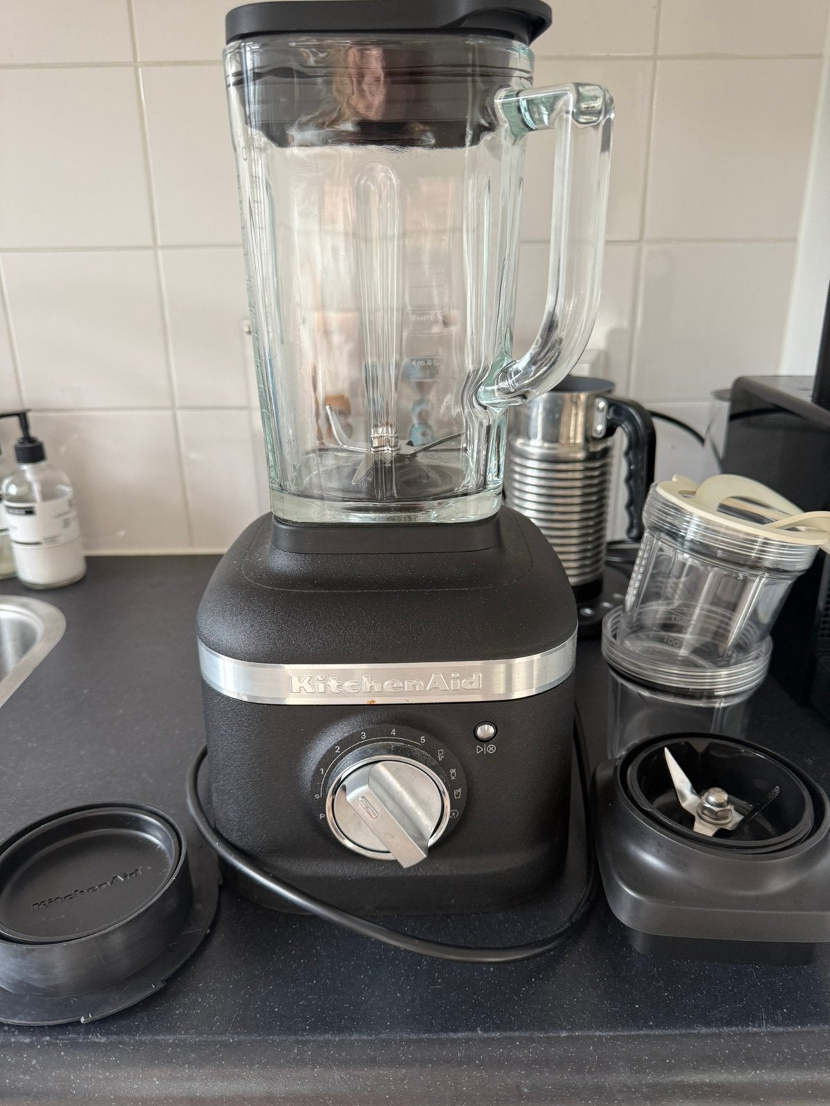 KitchenAid K400 Artisan Blender, Witgoed en Apparatuur, Keukenmixers, Ophalen, Zo goed als nieuw, 3 snelheden of meer