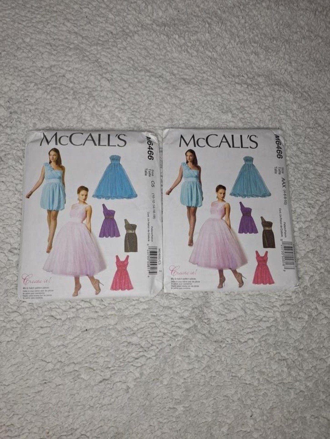 McCall's naaipatronen M6466 voor jurkjes en rokken, Ophalen of Verzenden, Nieuw, Vrouw, Overige merken