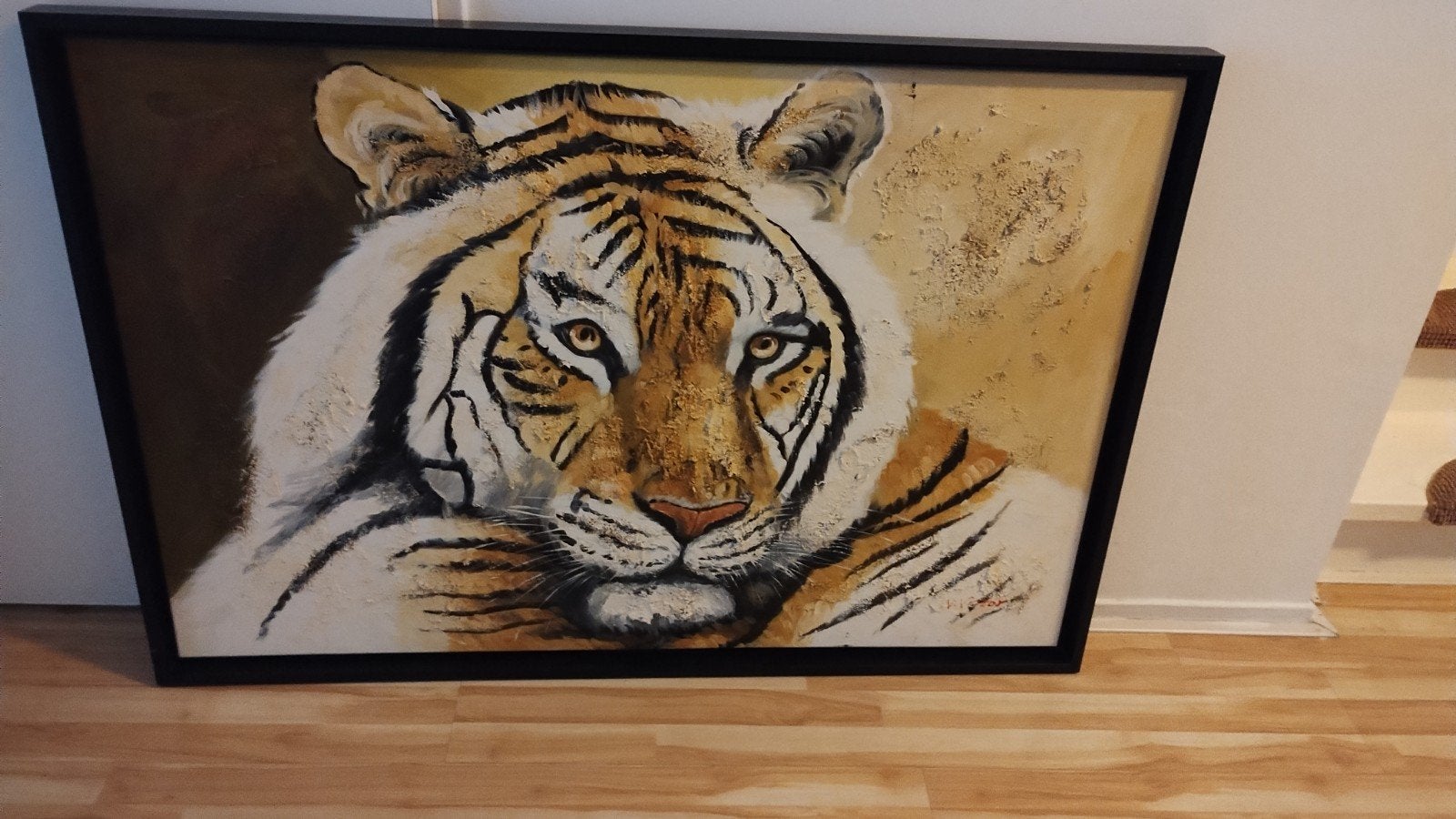 Schilderij Tijger, Ophalen