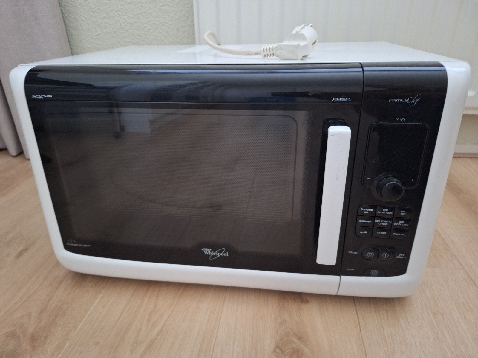 Whirlpool Family Chef crips Combimagnetron - Zeer Nette Staa, Ophalen, Combimagnetron, Gebruikt, Grill
