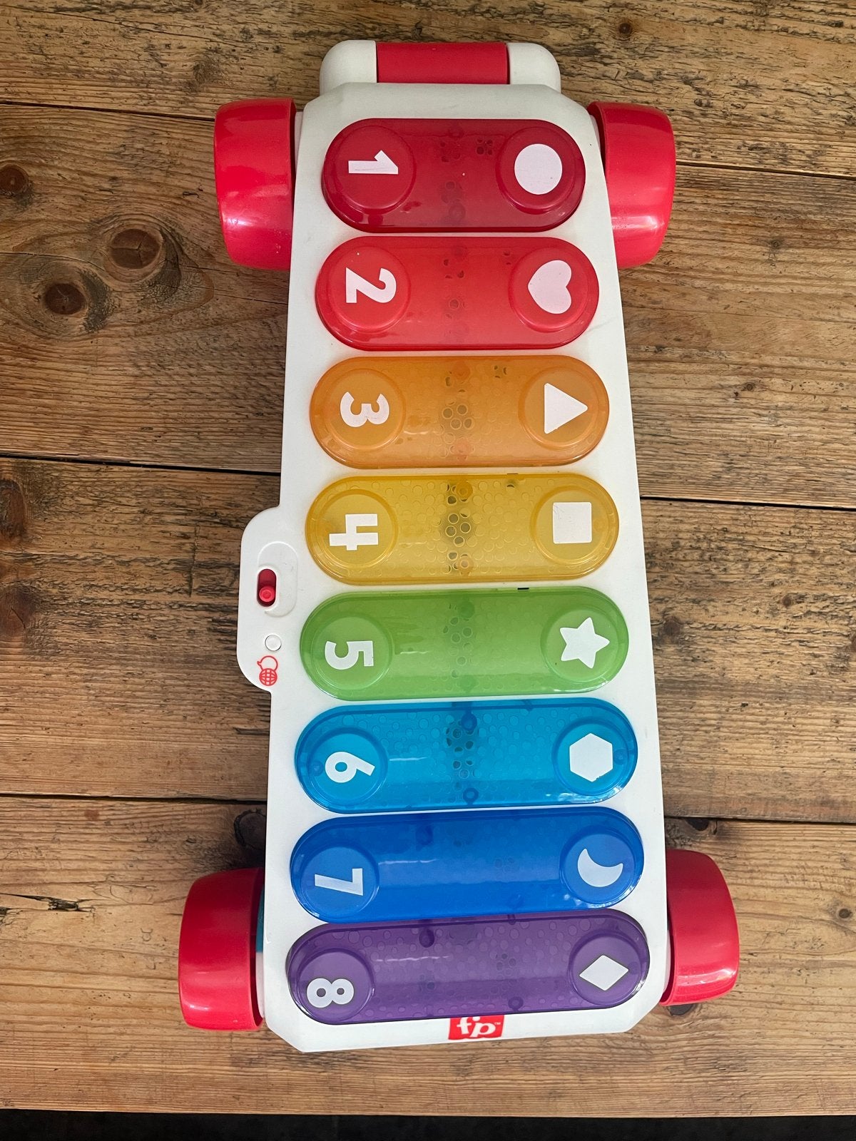 Fisher-Price Xylofoon Duwkar met Geluid, Ophalen, Gebruikt, Duw- of Trekspeelgoed, Met geluid