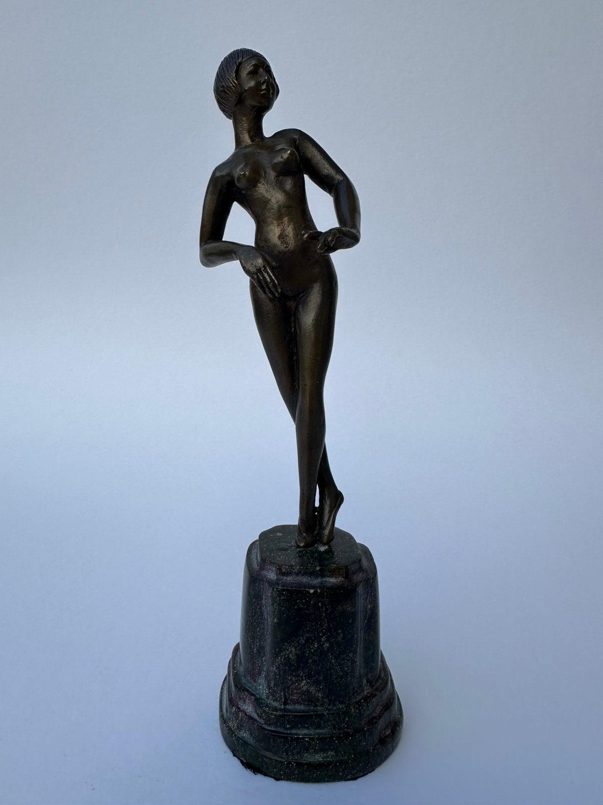 Johannes gottfried götz art deco bronsje 1920, Minder dan 20 cm, Art deco, Gepatineerd, Ophalen of Verzenden