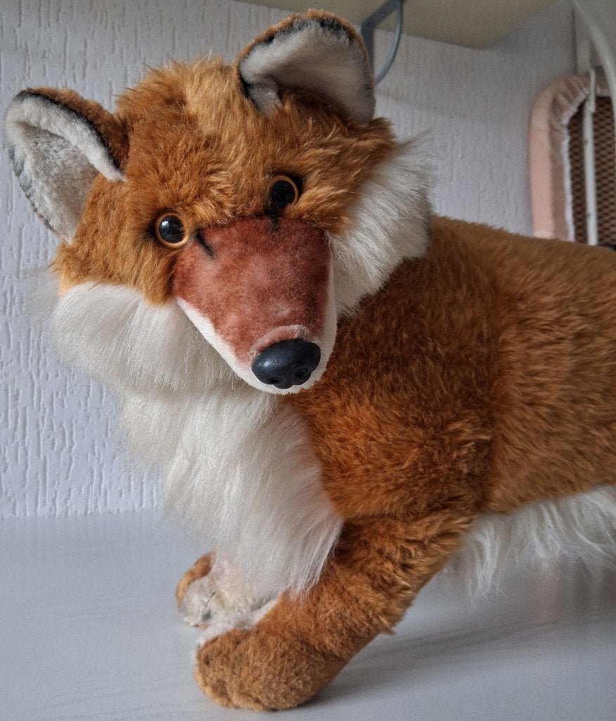 vos knuffel groot Ostoy Trading, Overige merken, Ophalen of Verzenden, Zo goed als nieuw, Middelgroot (20 tot 80 cm)