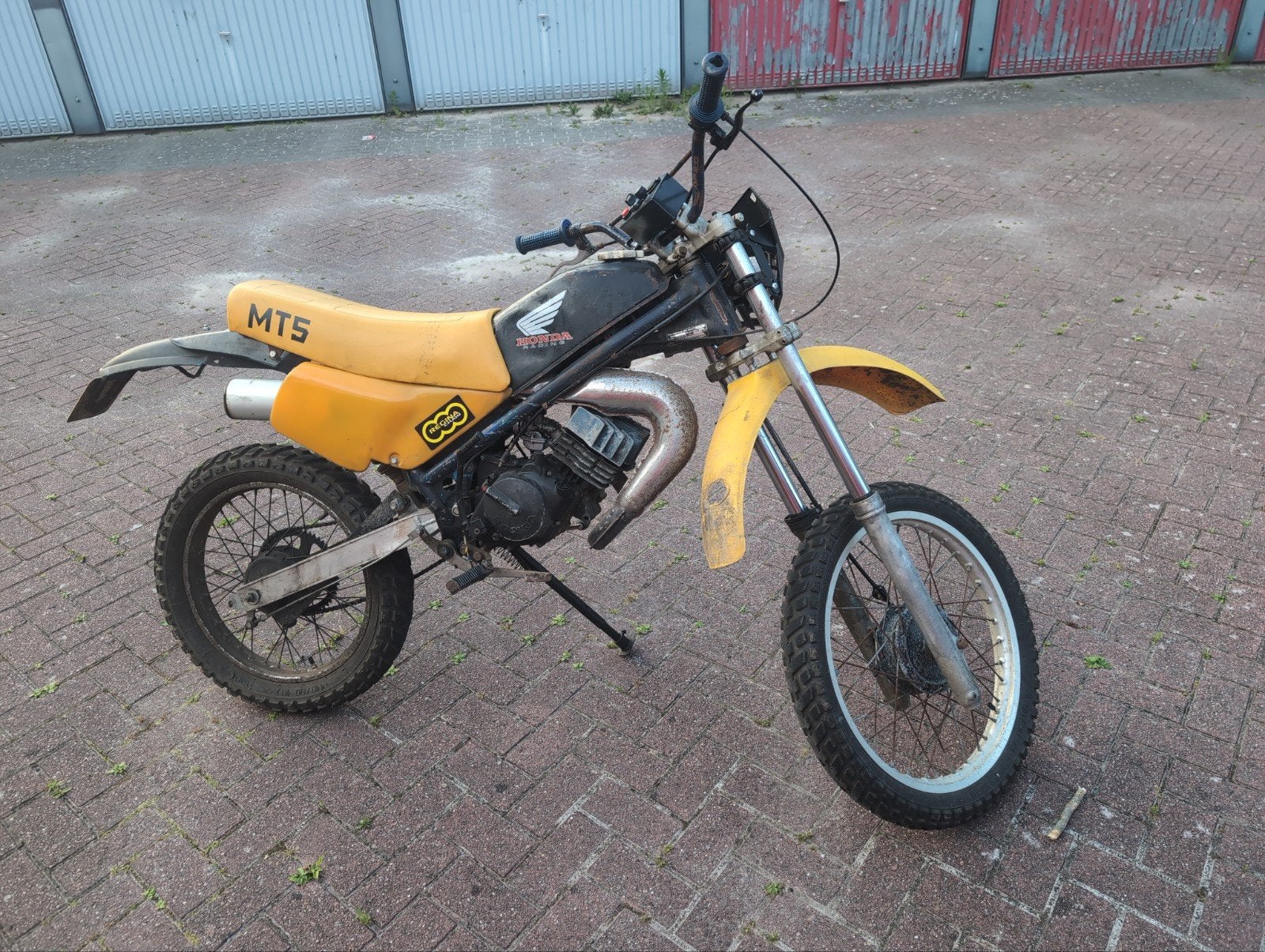 Honda MT50 met crossmotor voorvork en achterbrug, Ophalen, Honda, Gebruikt, 49 cc
