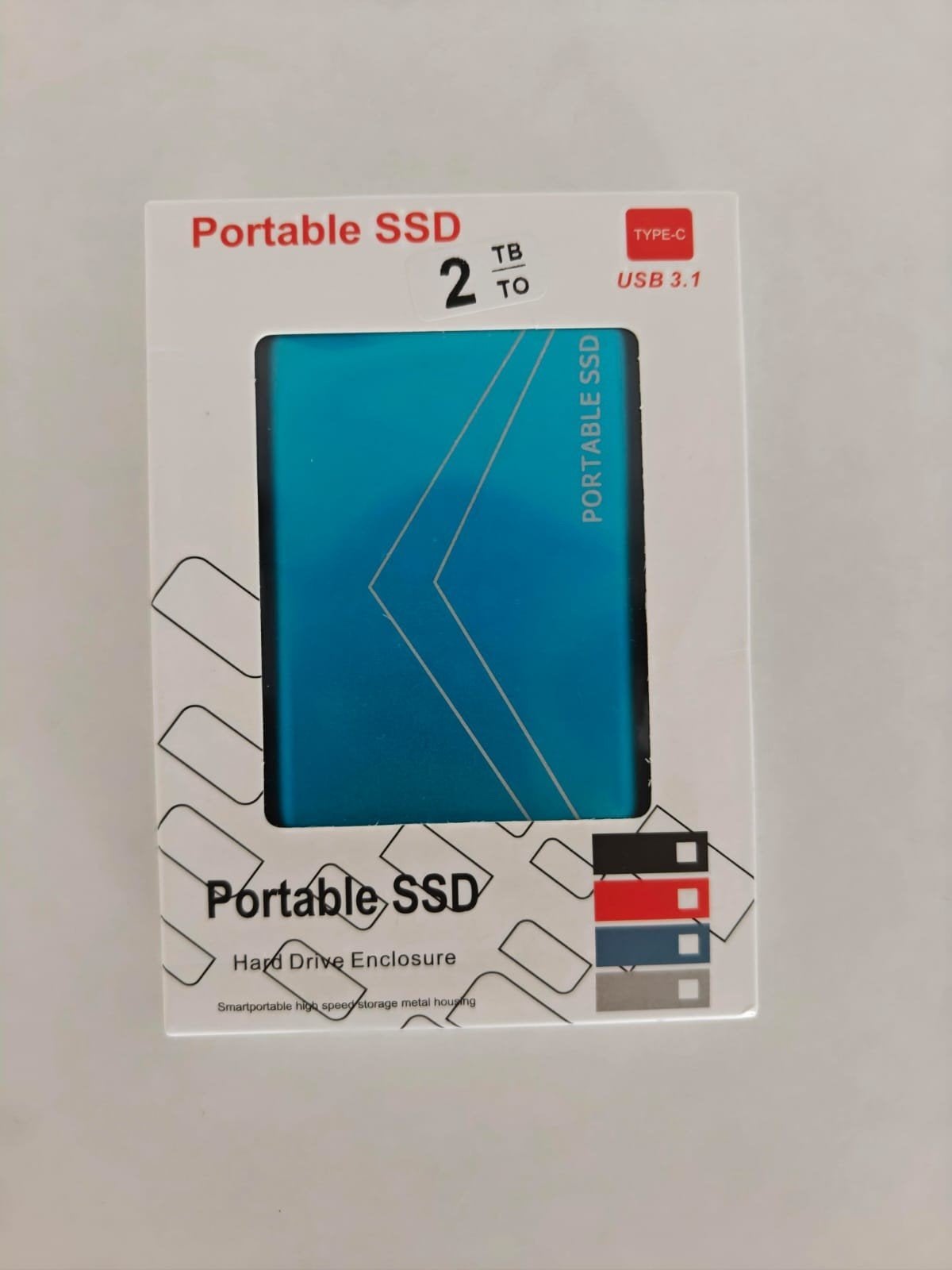 Nieuwe draagbare SSD 2TB USB 3.1 Type-C Externe Harde Schijf, Onbekend, SSD, Nieuw, Ophalen of Verzenden