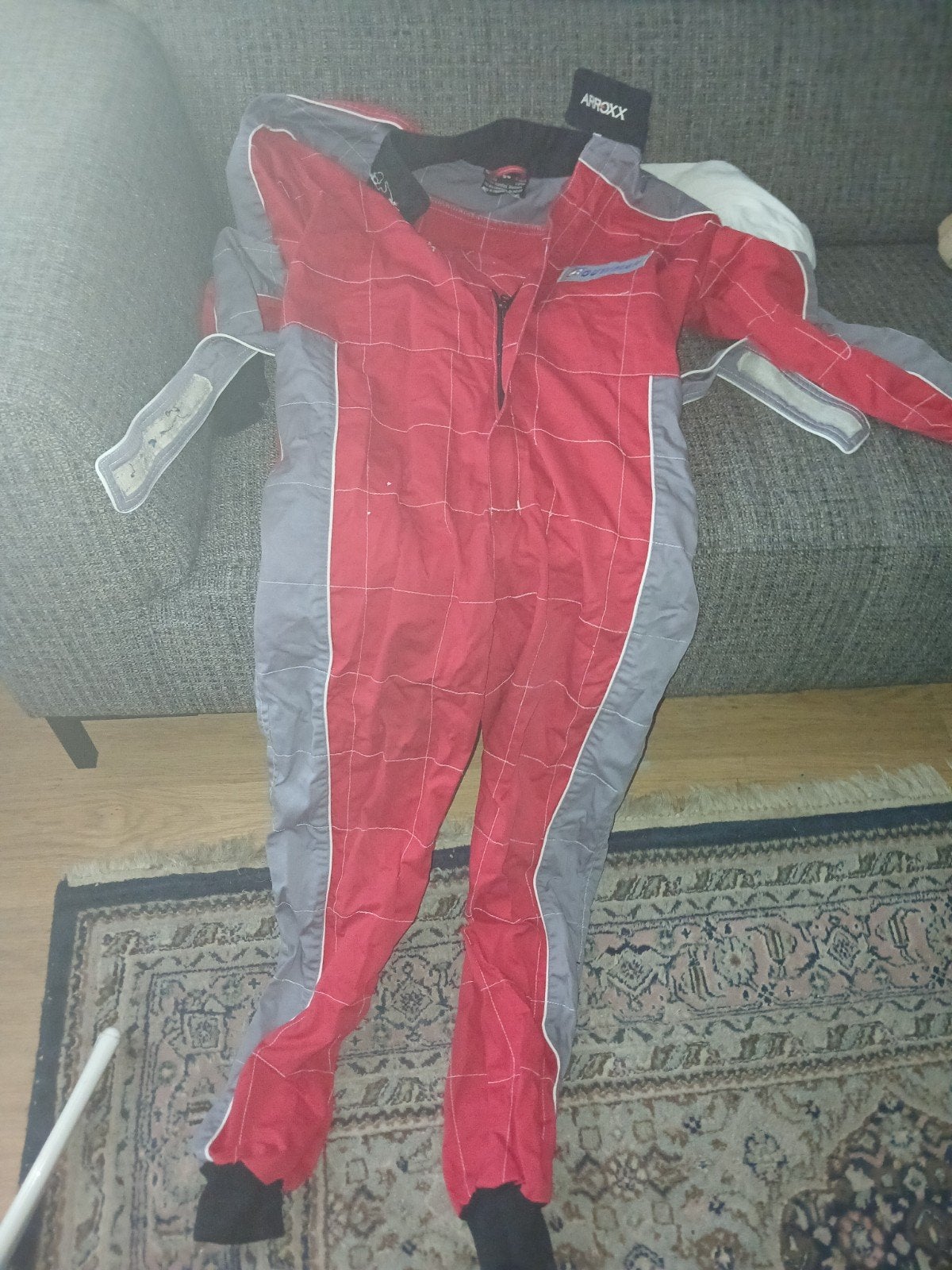 Arroxx Level 2 Kart Overall Rood Grijs Maat 56 - Bouwman, Ophalen, Gebruikt, Onderdelen Kart