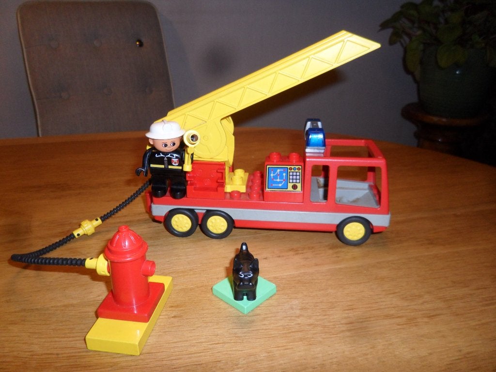 Duplo mijn eerste brandweerwagen, Kinderen en Baby's, Speelgoed | Duplo en Lego, Gebruikt, Ophalen of Verzenden, Compleet, Duplo