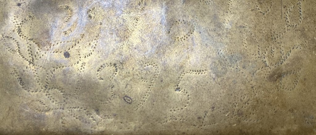 Antiek Snuiftabac Tabak doos datum 1895 koper, Ophalen, Koper