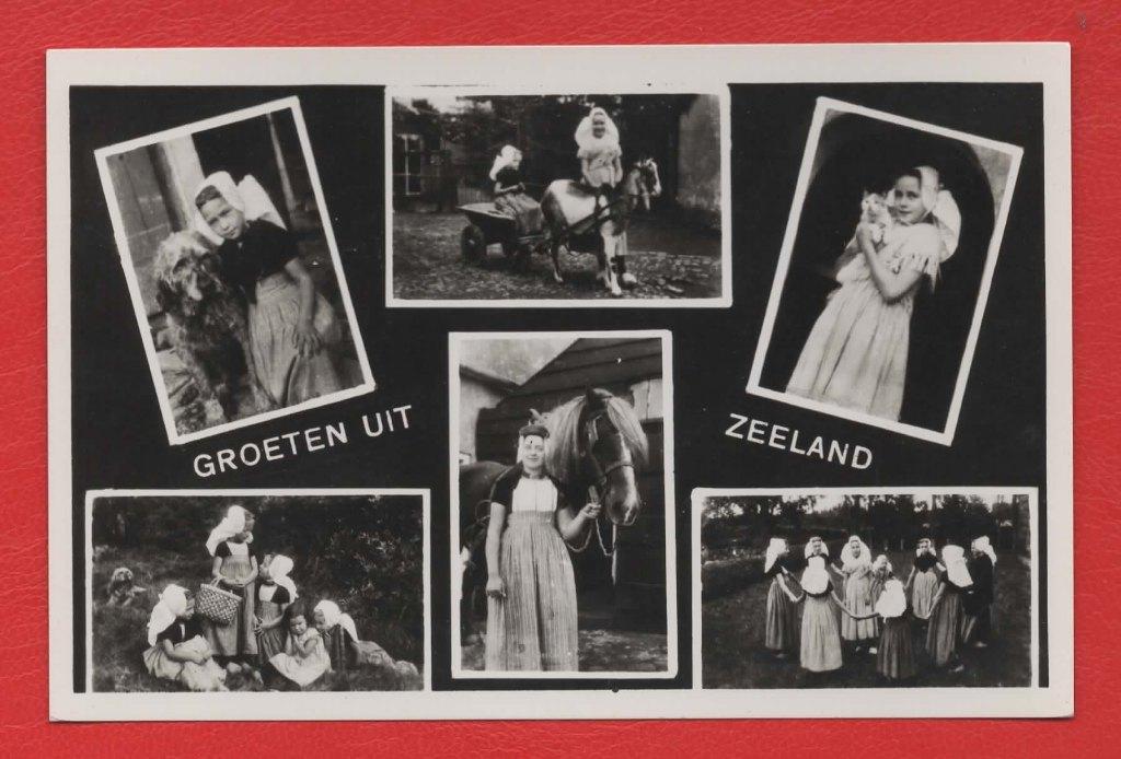 Zeeland - 6-luik - Klederdracht - 1956 - Ong., Ophalen of Verzenden, 1940 tot 1960, Ongelopen, Zeeland