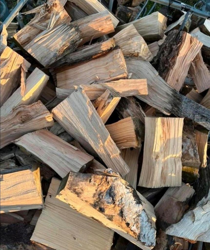 Gekloofd haardhout mix, Tuin en Terras, 6 m³ of meer, Ophalen, Overige houtsoorten, Blokken