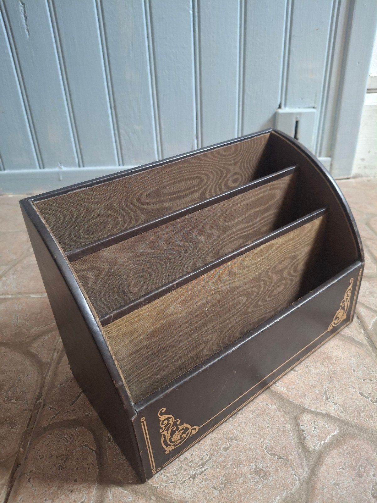Vintage Le Tanneur bureau-organizer/brievenbak, Ophalen of Verzenden