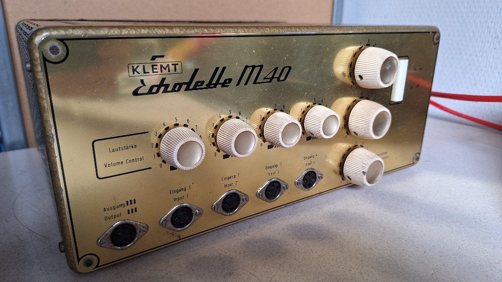 KLEMT-ECHOLETTE M40 4 kanaals buizen versterker wow !!, Ophalen of Verzenden, Gebruikt, Minder dan 50 watt