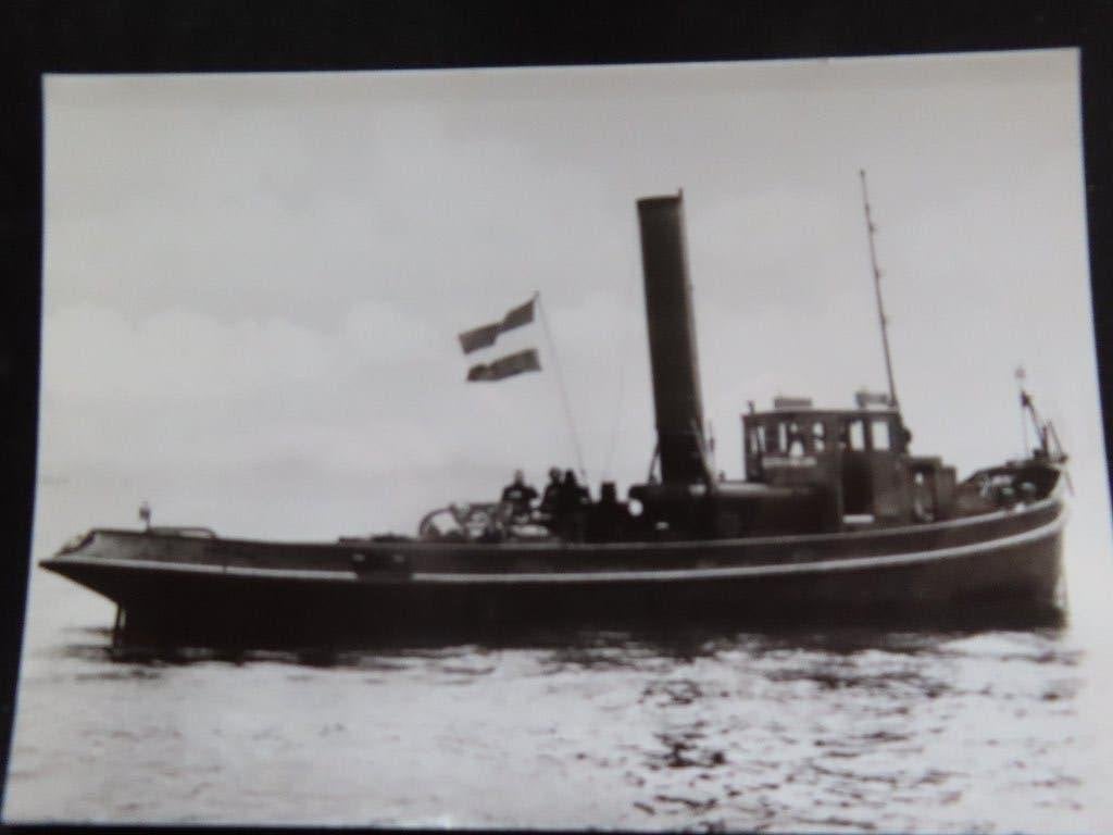ansichtkaart sleepboot "Roek ", Verzamelen, Ophalen of Verzenden, Motorboot, Kaart, Foto of Prent