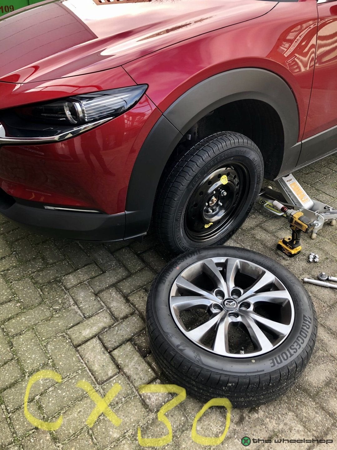 Thuiskomer Reservewiel MAZDA 3 6 CX3 CX30 CX5 CX60  17 inch, Gebruikt, -, Banden en Velgen, Ophalen of Verzenden