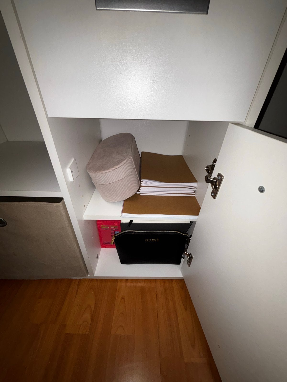Wit hoekbureau met opbergruimte en lades, Huis en Inrichting, Ophalen, Met lades, Spaanplaat of MDF, Hoekbureau