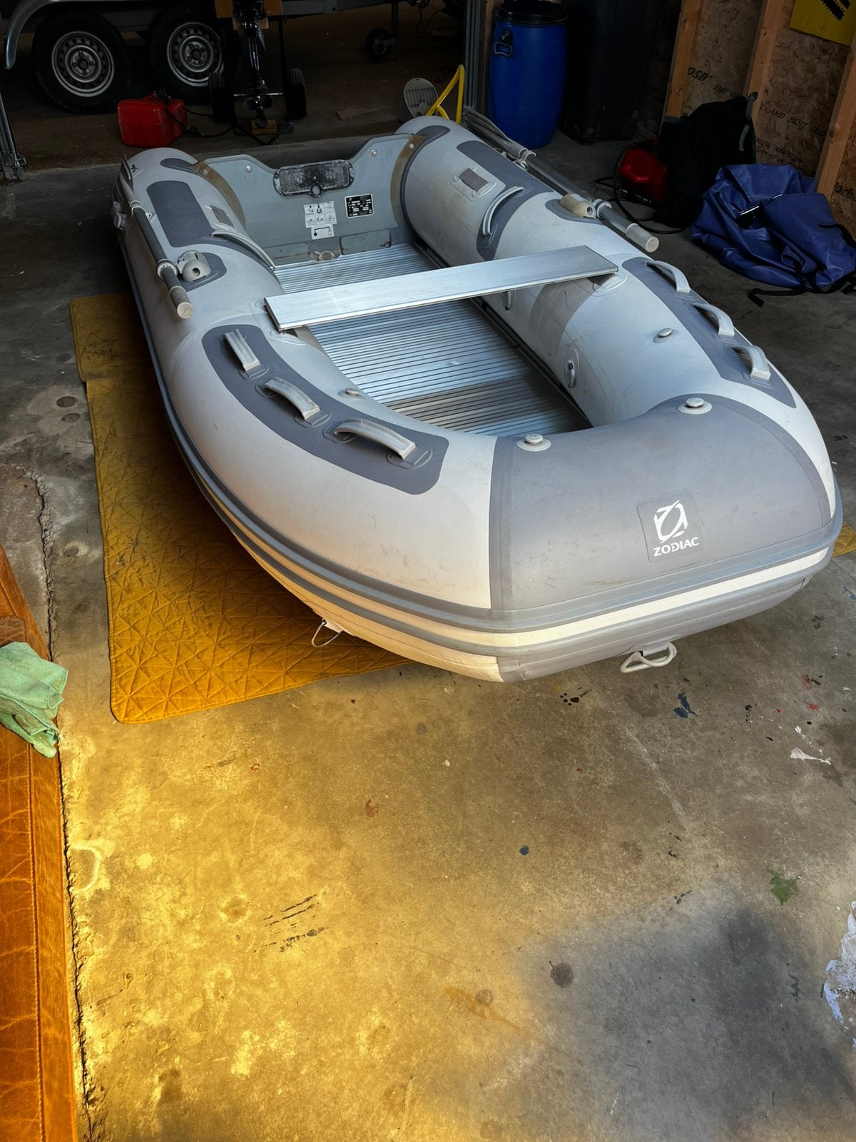 Zodiac cadette met Suzuki 6PK buiteboord motor, Watersport en Boten, Ophalen, Aluminium, Peddels, Gebruikt