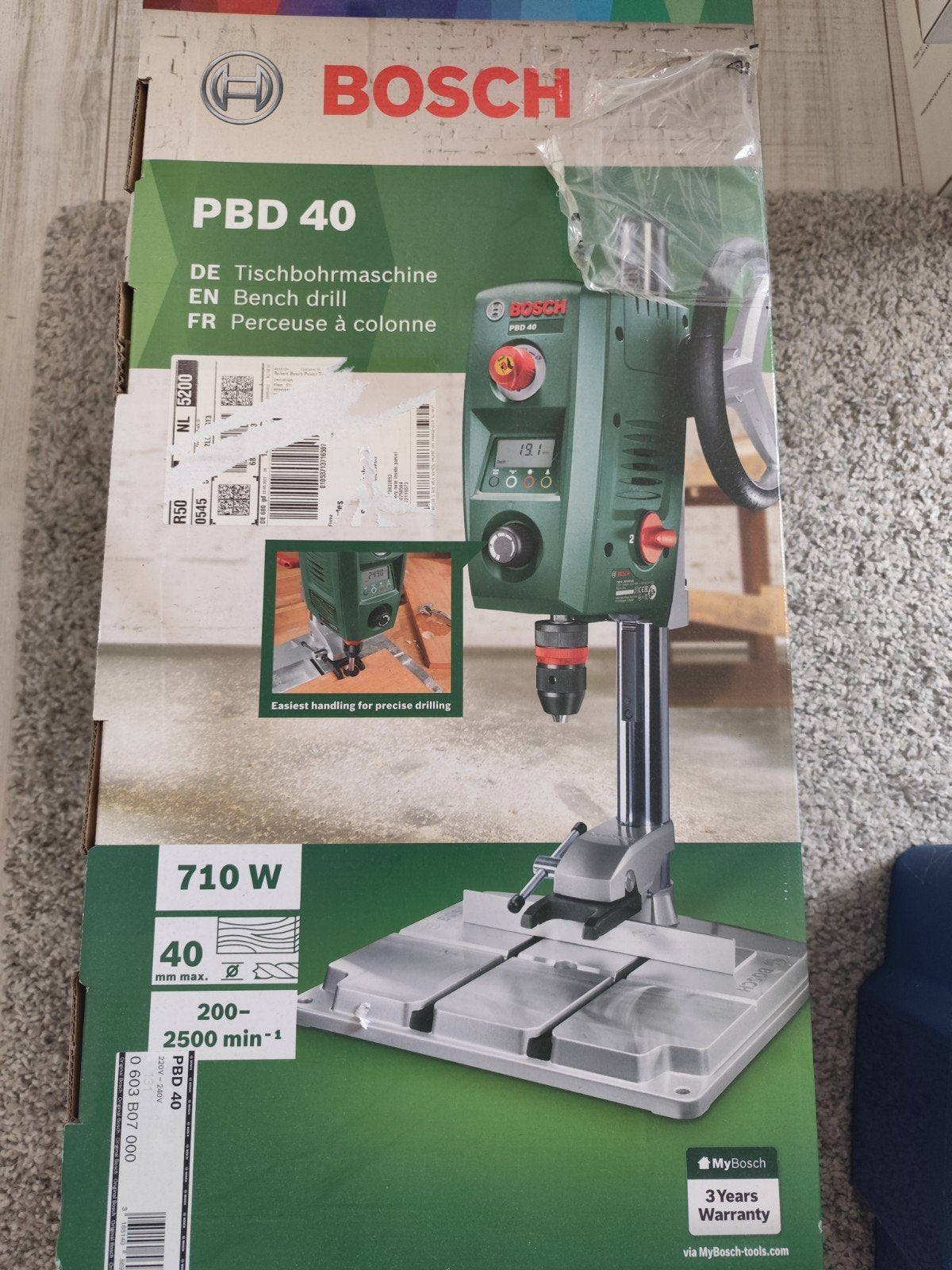 Bosch PBD 40 Kolomboormachine - Nieuw en Ongebruikt, Ophalen of Verzenden, Nieuw, Boormachine