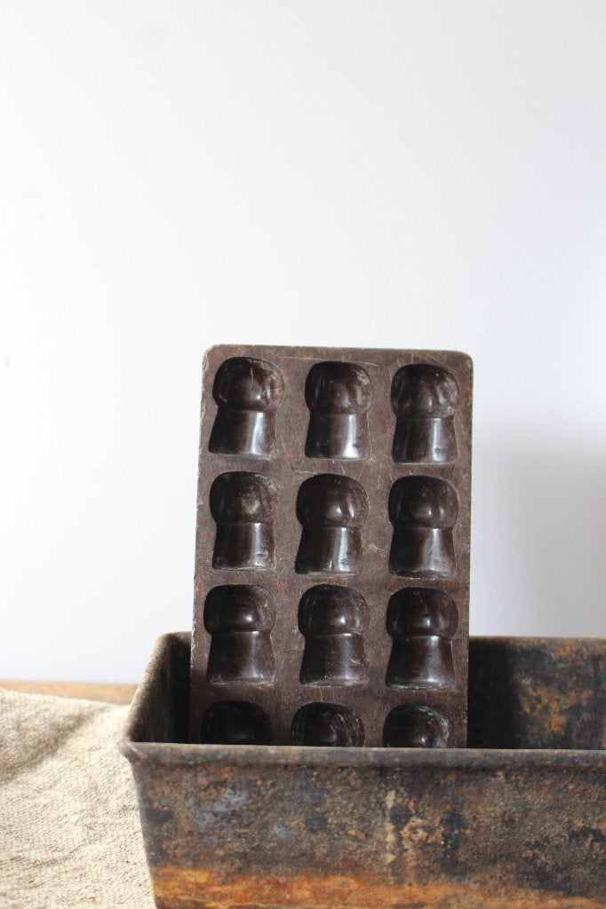 Oude chocolade mal / vorm bakeliet *Pronck & Praal*, Antiek en Kunst, Ophalen of Verzenden
