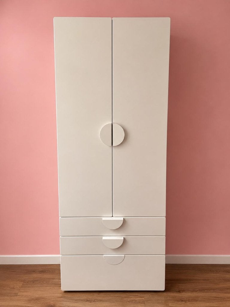 IKEA kinderkledingkast wit – 3 lades  SMÅSTAD / PLATSA, Ophalen, Kast, 105 cm of meer, Zo goed als nieuw