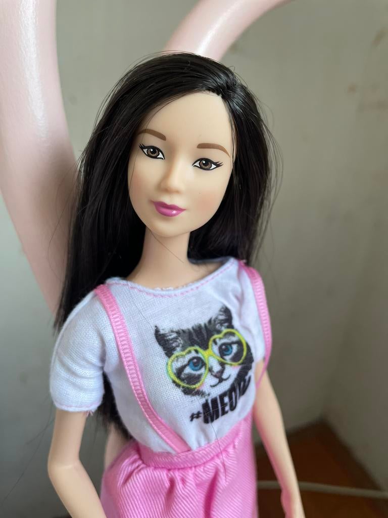 Barbie fashionistas Kitty Dress, Verzamelen, Poppen, Ophalen of Verzenden, Gebruikt, Pop
