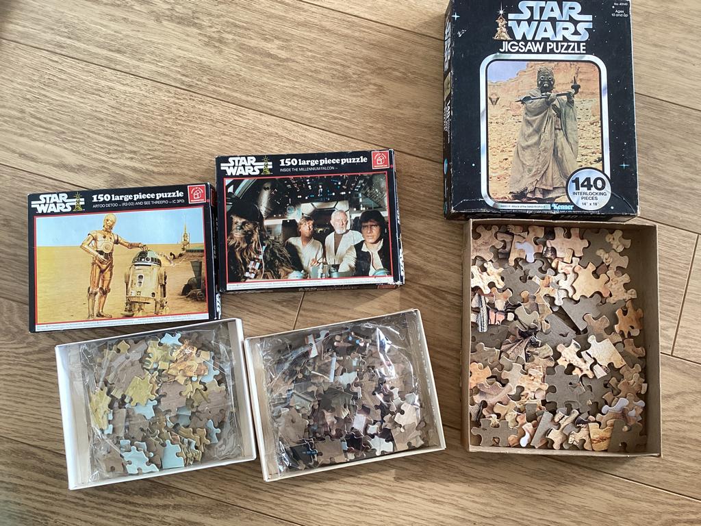 Oude Star Wars puzzels 1977, Verzamelen, Star Wars, Gebruikt, Overige typen, Ophalen of Verzenden