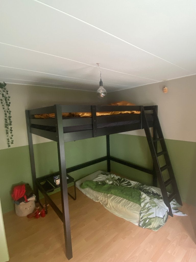 Hoogslaper, Huis en Inrichting, Slaapkamer | Stapelbedden en Hoogslapers, Ophalen, Gebruikt, Hoogslaper, 140 cm
