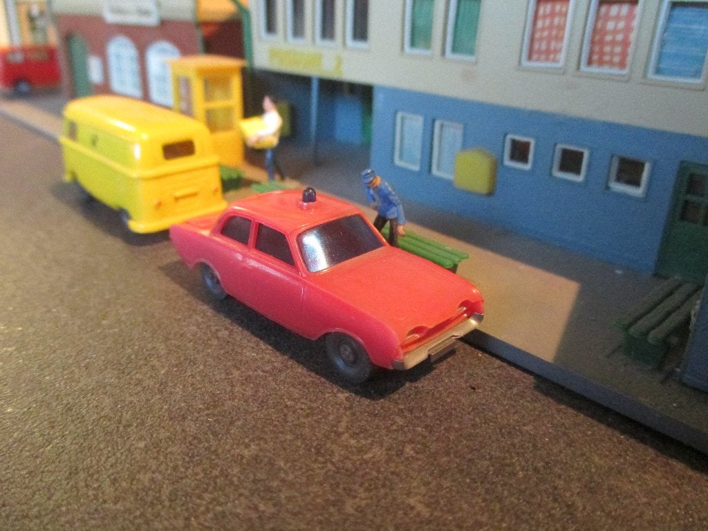 1962 Ford Taunus 17M - Wiking 20 Brandweer, Ophalen of Verzenden, Gebruikt, Auto, Wiking