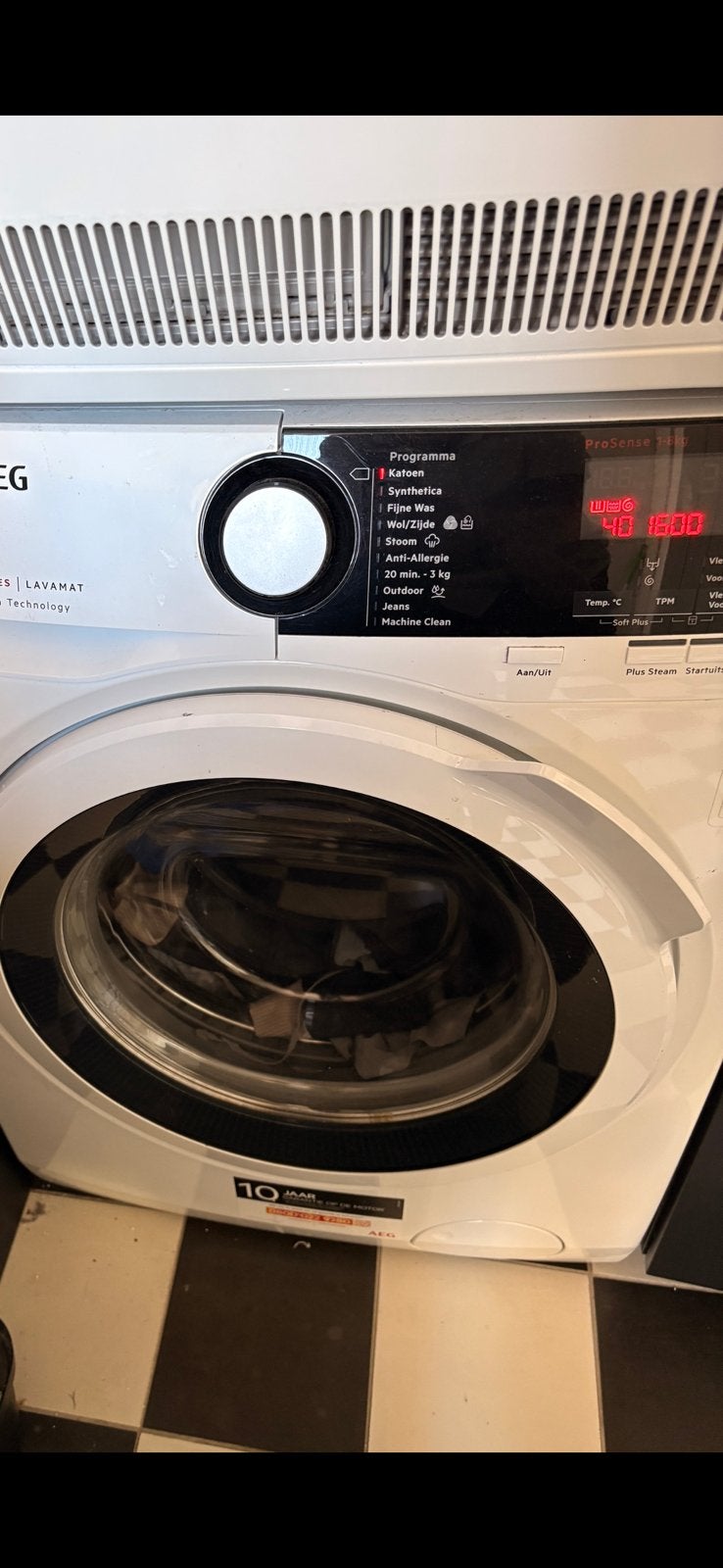 Wasmachine Aeg lavamat 7000, Ophalen, Gebruikt, 8 tot 10 kg, 1600 toeren of meer