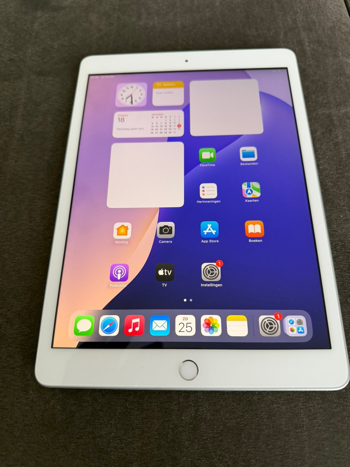 Apple iPad A2197 7e generatie 32GB WiFi zilver, Computers en Software, 32 GB, Apple iPad, Zo goed als nieuw, Ophalen
